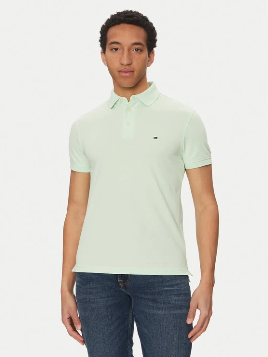 Zdjęcie produktu Tommy Hilfiger Polo 1985 MW0MW17771 Zielony Slim Fit