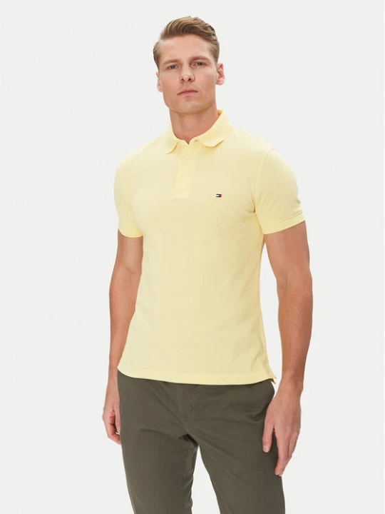 Zdjęcie produktu Tommy Hilfiger Polo 1985 MW0MW17771 Żółty Slim Fit