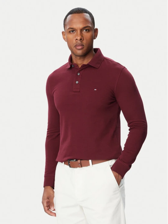 Zdjęcie produktu Tommy Hilfiger Polo 1985 MW0MW20182 Bordowy Regular Fit