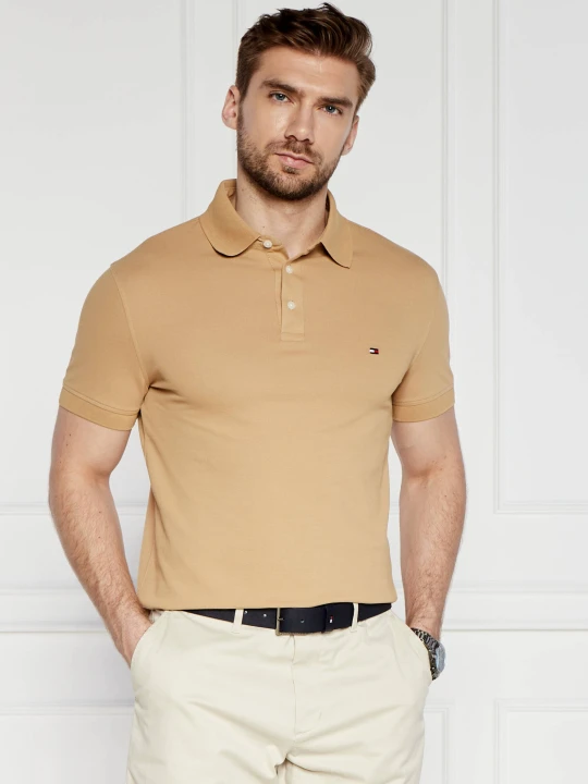 Zdjęcie produktu Tommy Hilfiger Polo 1985 Pique | Slim Fit musztardowy