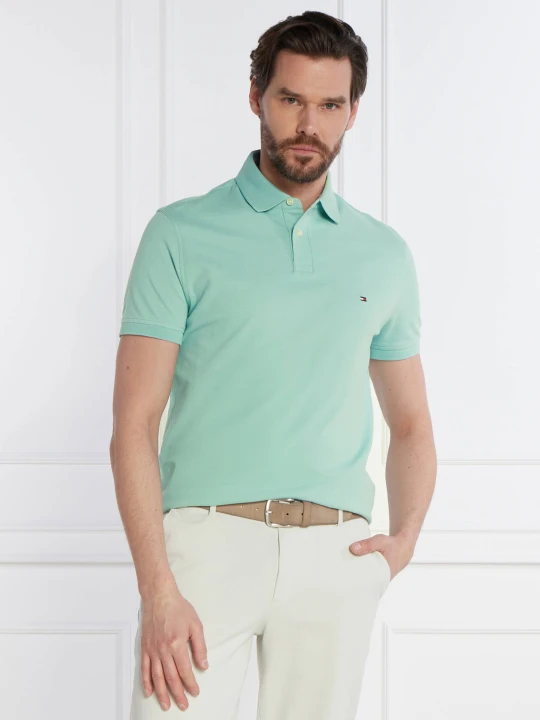 Zdjęcie produktu Tommy Hilfiger Polo 1985 | Regular Fit | pique miętowy