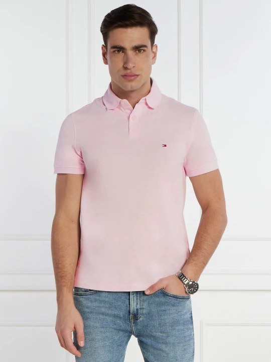 Zdjęcie produktu Tommy Hilfiger Polo 1985 | Regular Fit | pique pudrowy róż