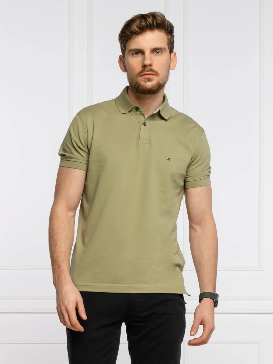 Zdjęcie produktu Tommy Hilfiger Polo 1985 | Regular Fit | pique oliwkowy
