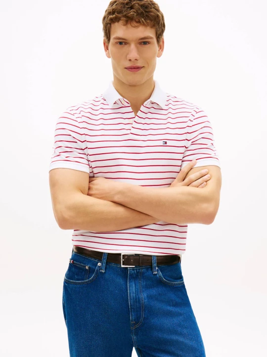 Zdjęcie produktu Tommy Hilfiger Polo 1985 | Regular Fit | stretch biały