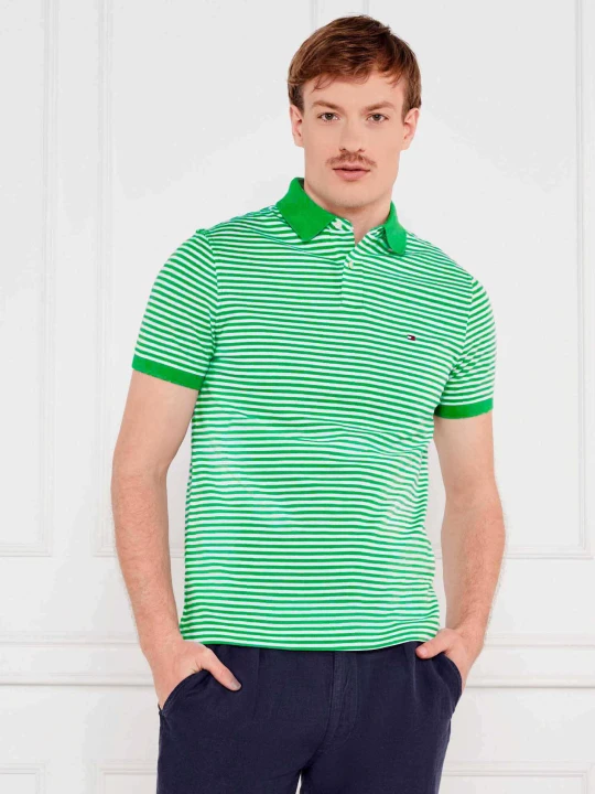 Zdjęcie produktu Tommy Hilfiger Polo 1985 | Regular Fit | stretch zielony