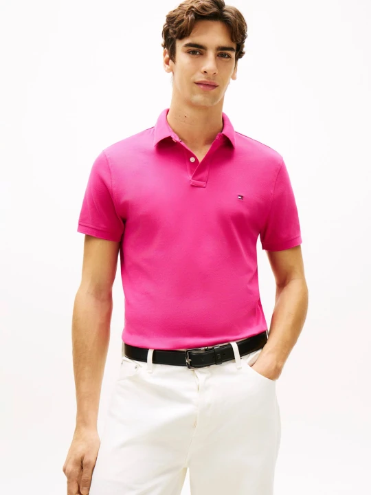 Zdjęcie produktu Tommy Hilfiger Polo 1985 | Regular Fit | stretch fuksja