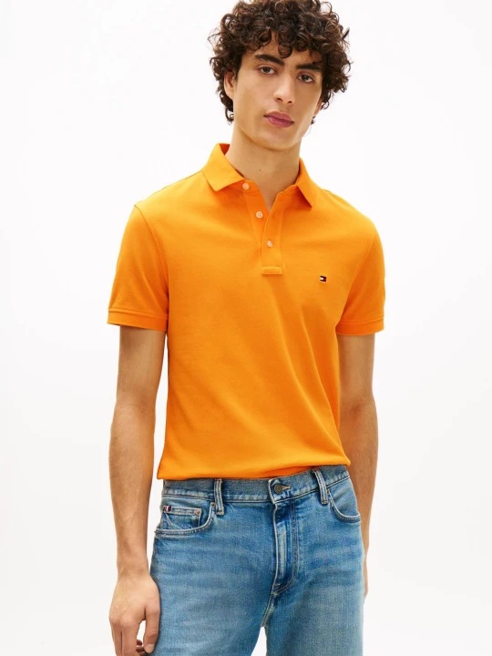 Zdjęcie produktu Tommy Hilfiger Polo 1985 | Slim Fit pomarańczowy