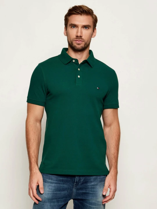 Zdjęcie produktu Tommy Hilfiger Polo 1985 | Slim Fit butelkowa zieleń