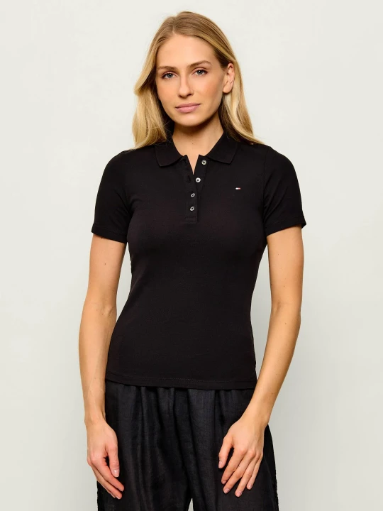 Zdjęcie produktu Tommy Hilfiger Polo 1985 | Slim Fit | pique czarny