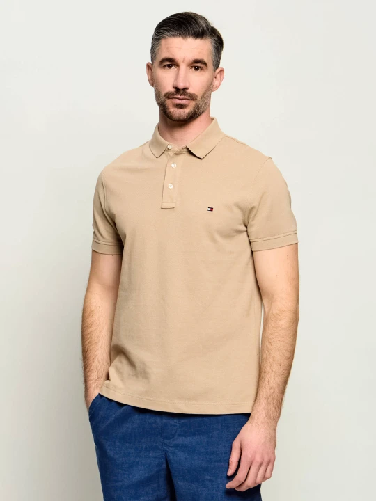 Zdjęcie produktu Tommy Hilfiger Polo 1985 | Slim Fit | pique beżowy