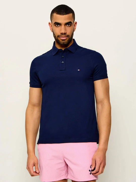 Zdjęcie produktu Tommy Hilfiger Polo 1985 | Slim Fit | pique granatowy