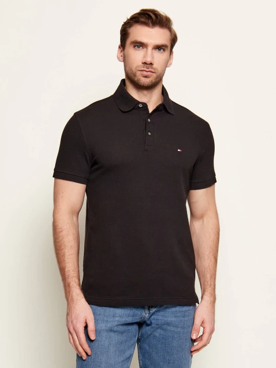 Zdjęcie produktu Tommy Hilfiger Polo 1985 | Slim Fit | pique czarny