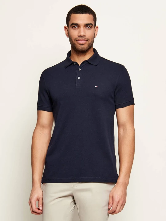 Zdjęcie produktu Tommy Hilfiger Polo 1985 | Slim Fit | pique granatowy