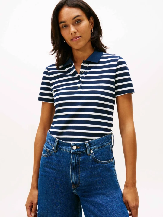 Zdjęcie produktu Tommy Hilfiger Polo 1985 | Slim Fit | pique granatowy