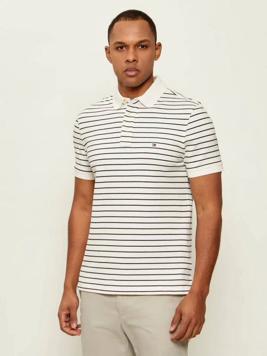 Zdjęcie produktu Tommy Hilfiger Polo 1985 | Slim Fit | pique ecru
