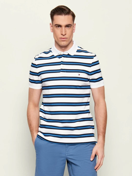 Zdjęcie produktu Tommy Hilfiger Polo 1985 | Slim Fit | pique biały