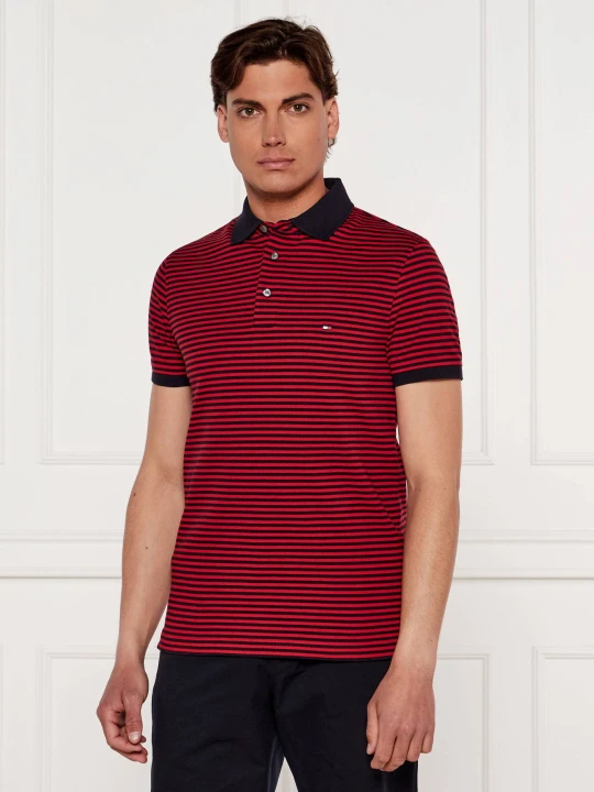 Zdjęcie produktu Tommy Hilfiger Polo 1985 | Slim Fit | pique czerwony
