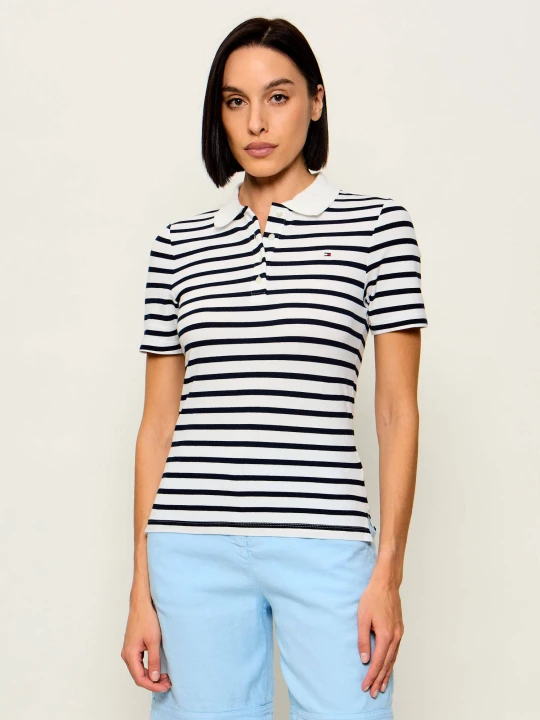 Zdjęcie produktu Tommy Hilfiger Polo 1985 | Slim Fit | pique granatowy