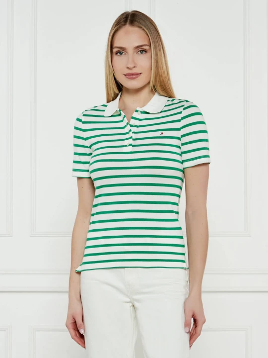 Zdjęcie produktu Tommy Hilfiger Polo 1985 | Slim Fit | pique zielony