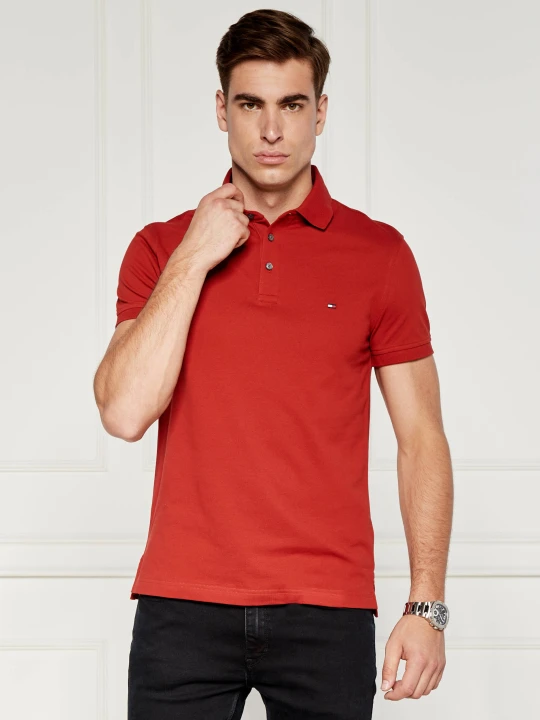 Zdjęcie produktu Tommy Hilfiger Polo 1985 | Slim Fit | pique czerwony