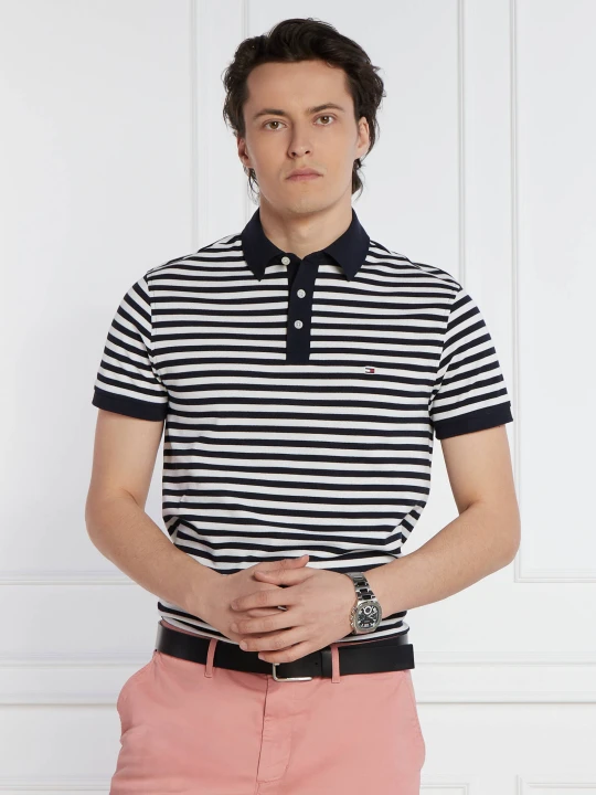 Zdjęcie produktu Tommy Hilfiger Polo 1985 | Slim Fit | pique granatowy