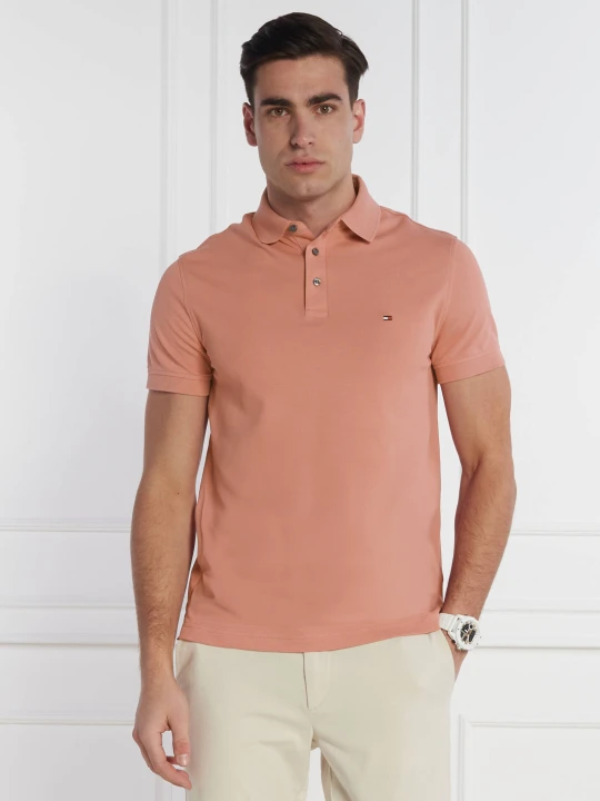 Zdjęcie produktu Tommy Hilfiger Polo 1985 | Slim Fit | pique koralowy