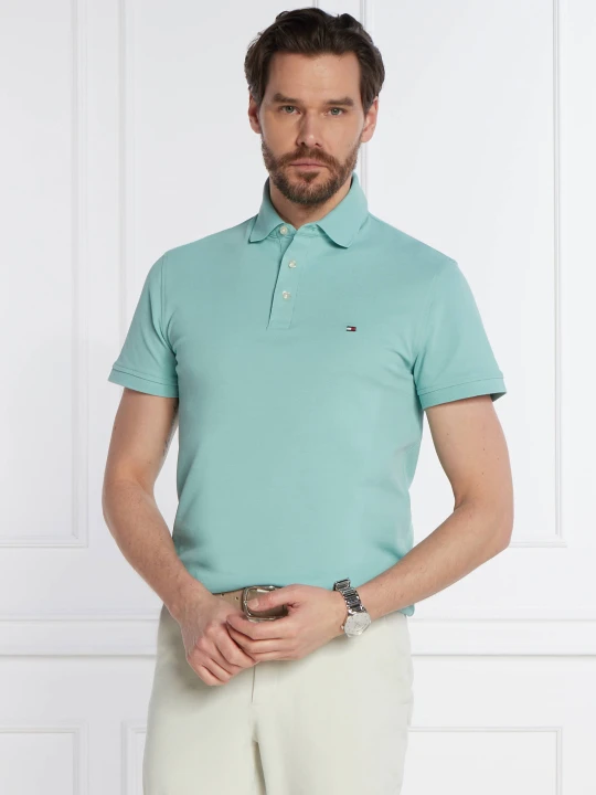 Zdjęcie produktu Tommy Hilfiger Polo 1985 | Slim Fit | pique miętowy