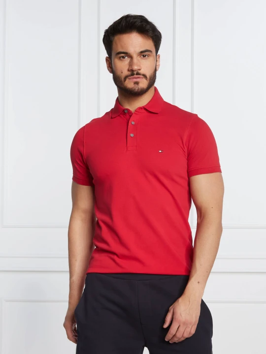 Zdjęcie produktu Tommy Hilfiger Polo 1985 | Slim Fit | pique czerwony