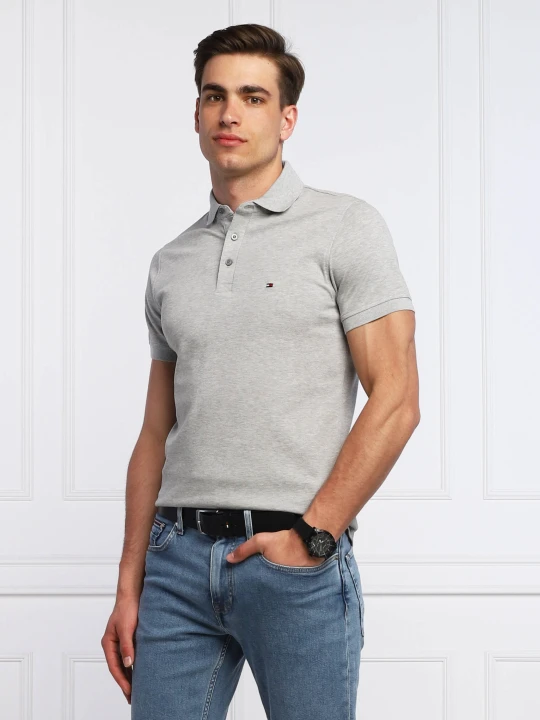 Zdjęcie produktu Tommy Hilfiger Polo 1985 | Slim Fit | pique szary