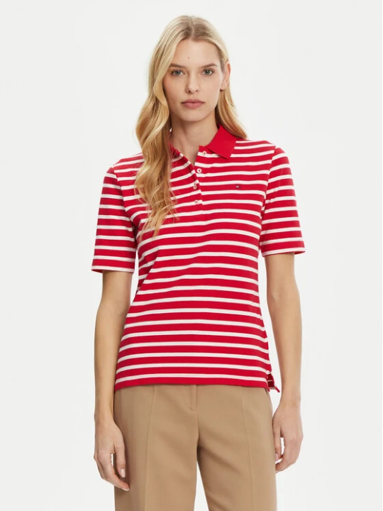 Zdjęcie produktu Tommy Hilfiger Polo 1985 WW0WW43224 Czerwony Regular Fit