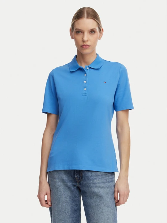 Zdjęcie produktu Tommy Hilfiger Polo 1985 WW0WW43224 Niebieski Regular Fit