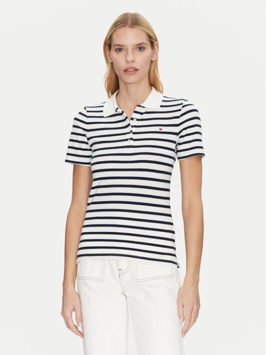 Zdjęcie produktu Tommy Hilfiger Polo 1985 WW0WW43225 Granatowy Slim Fit