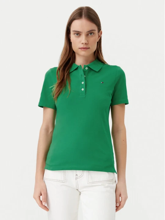 Zdjęcie produktu Tommy Hilfiger Polo 1985 WW0WW43225 Zielony Slim Fit