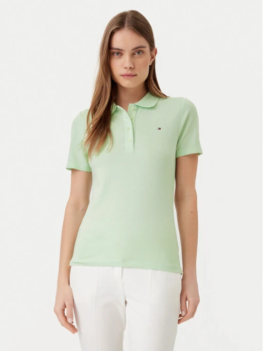 Zdjęcie produktu Tommy Hilfiger Polo 1985 WW0WW43225 Zielony Slim Fit