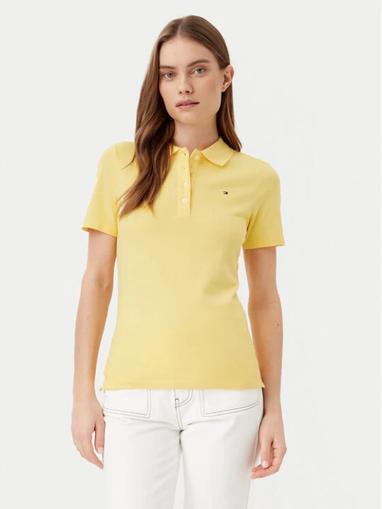 Zdjęcie produktu Tommy Hilfiger Polo 1985 WW0WW43225 Żółty Slim Fit