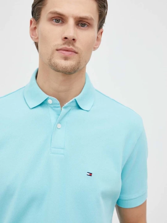 Zdjęcie produktu Tommy Hilfiger Polo turkusowy
