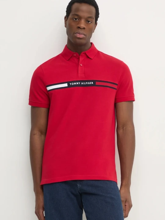 Zdjęcie produktu Tommy Hilfiger polo czerwony