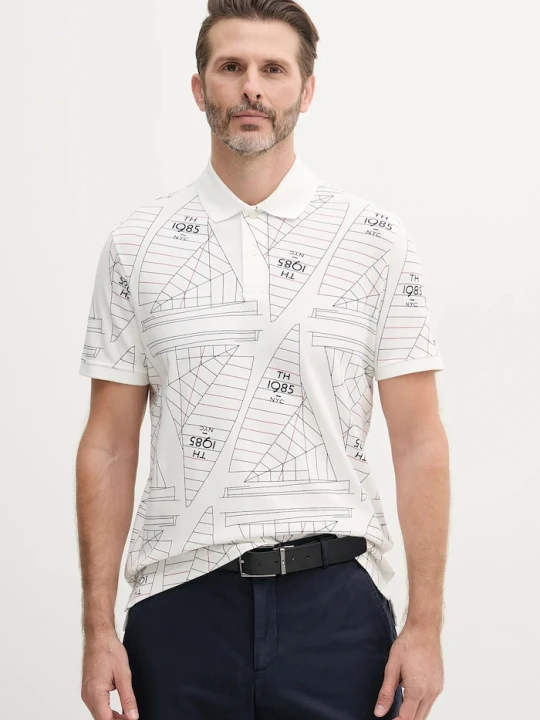 Zdjęcie produktu Tommy Hilfiger polo bawełniane biały