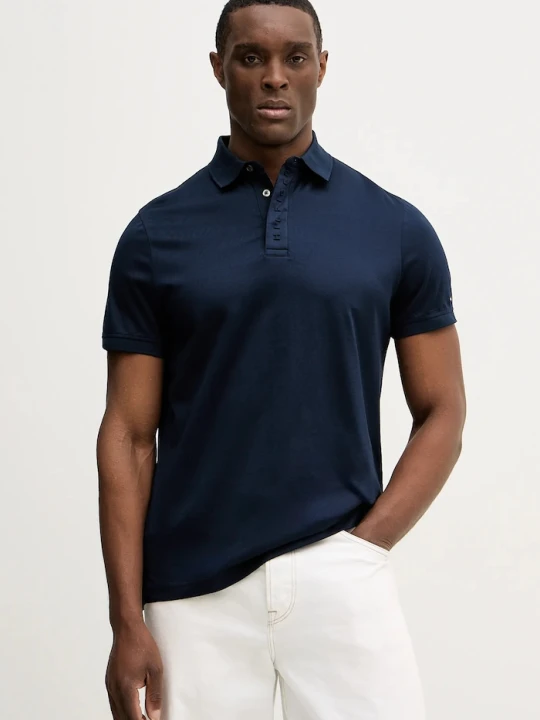 Zdjęcie produktu Tommy Hilfiger polo bawełniane granatowy