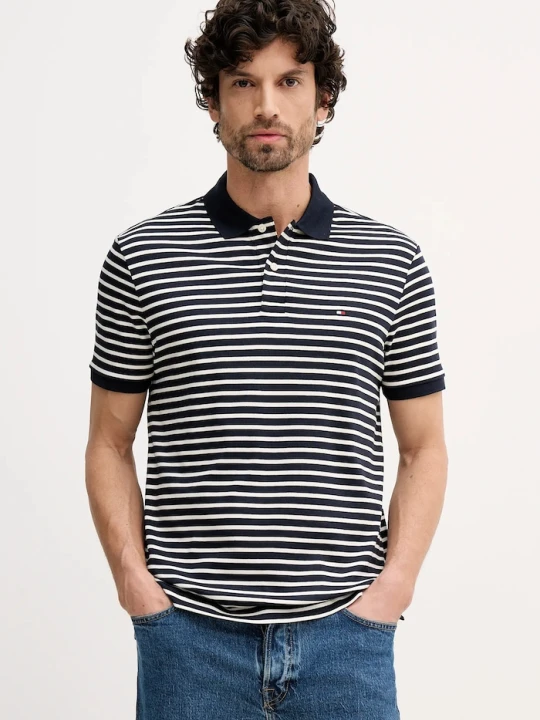 Zdjęcie produktu Tommy Hilfiger polo męskie bawełniane granatowy