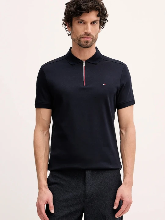 Zdjęcie produktu Tommy Hilfiger polo bawełniane granatowy