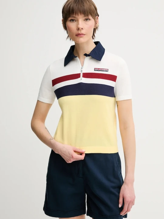 Zdjęcie produktu Tommy Hilfiger polo bawełniane SAILING biały
