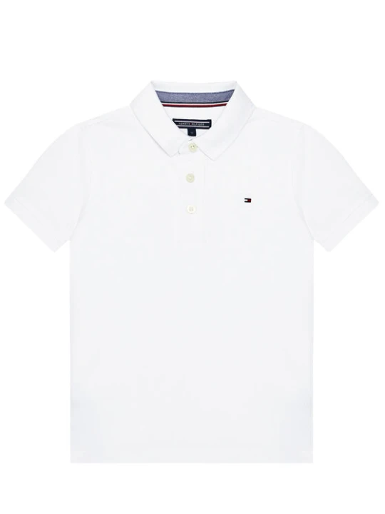 Zdjęcie produktu Tommy Hilfiger Polo Boys Tommy KB0KB03975 S Biały Regular Fit