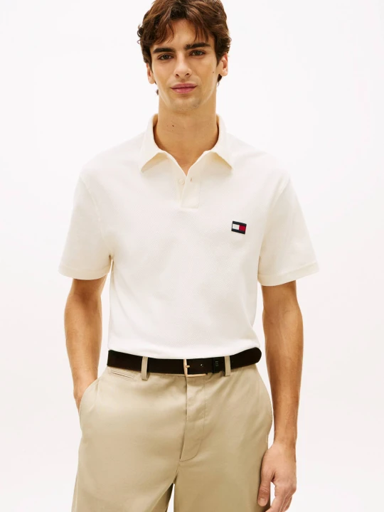 Zdjęcie produktu Tommy Hilfiger Polo | Classic fit ecru