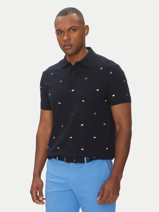 Zdjęcie produktu Tommy Hilfiger Polo Critter MW0MW39044 Granatowy Regular Fit