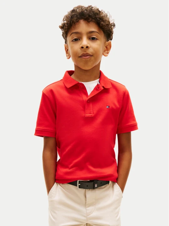 Zdjęcie produktu Tommy Hilfiger Polo Essential KB0KB10007 Czerwony Regular Fit