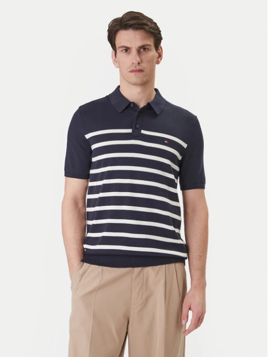 Zdjęcie produktu Tommy Hilfiger Polo Essential MW0MW37396 Granatowy Regular Fit