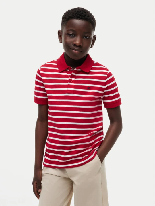 Zdjęcie produktu Tommy Hilfiger Polo Flag KB0KB09103 Czerwony Regular Fit