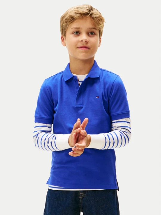 Zdjęcie produktu Tommy Hilfiger Polo Flag KB0KB09103 Niebieski Regular Fit