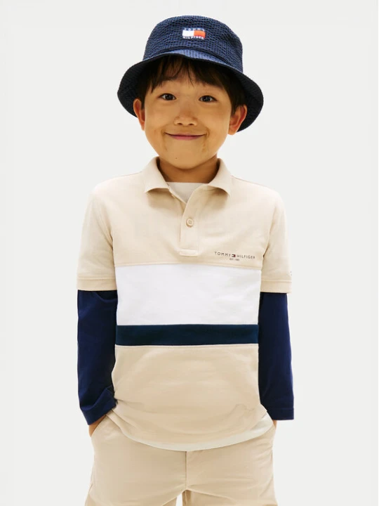 Zdjęcie produktu Tommy Hilfiger Polo KB0KB10383 Beżowy Regular Fit